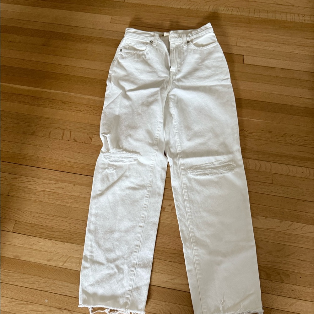 White Distressed Women's Jeans